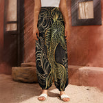 Gold Koi Carp Fish Print Harem Pants