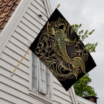 Gold Koi Carp Fish Print House Flag