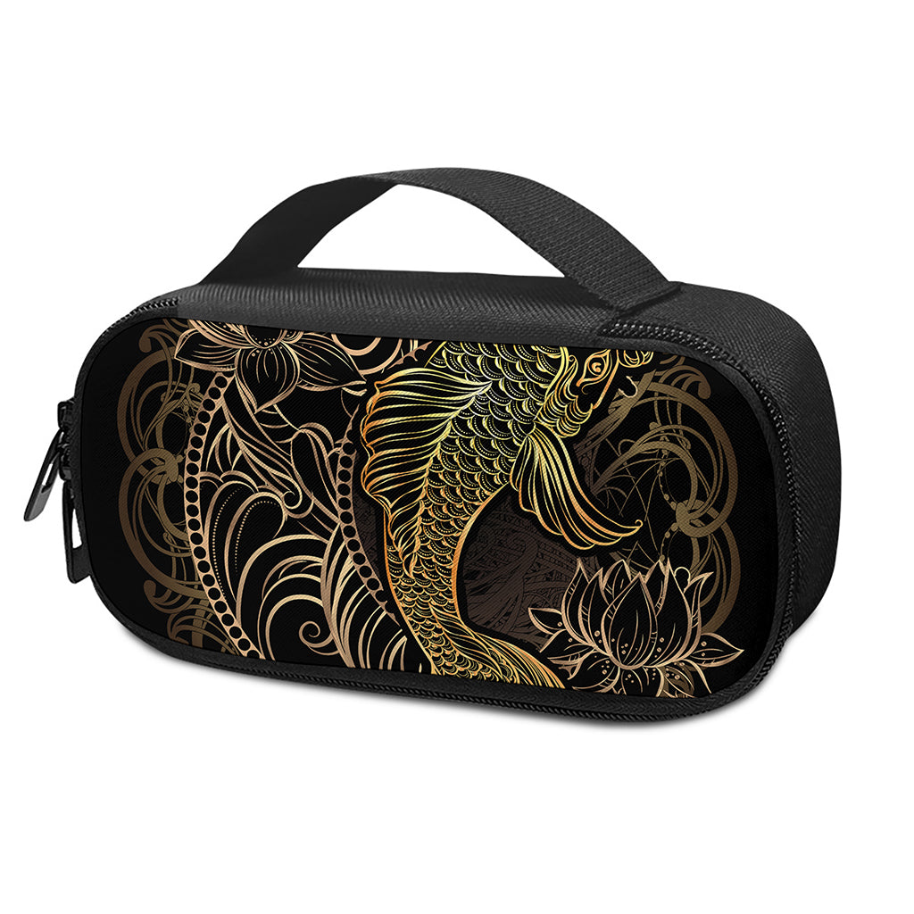 Gold Koi Carp Fish Print Insulin Cooler Travel Case