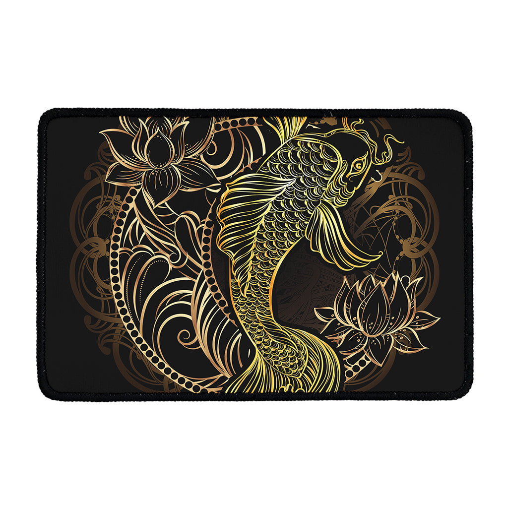 Gold Koi Carp Fish Print Kitchen Mat