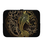 Gold Koi Carp Fish Print Laptop Sleeve
