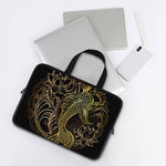 Gold Koi Carp Fish Print Laptop Sleeve With Handle