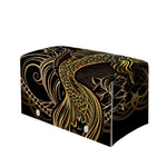 Gold Koi Carp Fish Print Leather Tissue Box Cover