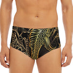 Gold Koi Carp Fish Print Men's Triangle Swim Briefs