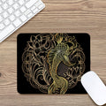 Gold Koi Carp Fish Print Mouse Pad