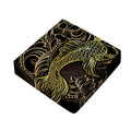 Gold Koi Carp Fish Print Outdoor Seat Cushion Cover