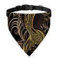 Gold Koi Carp Fish Print Over The Collar Dog Bandana