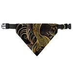 Gold Koi Carp Fish Print Over The Collar Dog Bandana