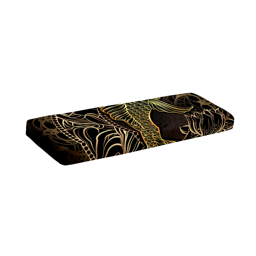 Gold Koi Carp Fish Print Piano Keyboard Cover