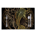 Gold Koi Carp Fish Print Placemat