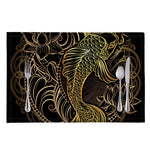 Gold Koi Carp Fish Print Placemat