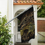 Gold Koi Carp Fish Print Polyester Flag