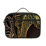 Gold Koi Carp Fish Print Portable Lunch Bag
