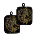 Gold Koi Carp Fish Print Pot Holders
