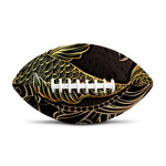 Gold Koi Carp Fish Print Rugby Ball
