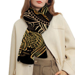 Gold Koi Carp Fish Print Scarf