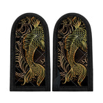 Gold Koi Carp Fish Print Skillet Handle Cover