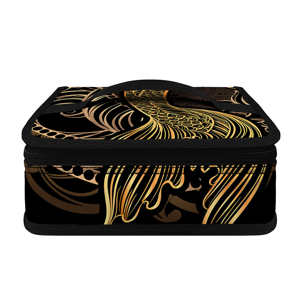Gold Koi Carp Fish Print Small Lunch Bag