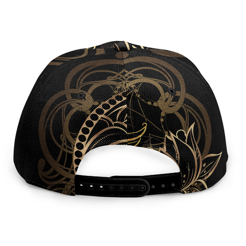 Gold Koi Carp Fish Print Snapback Cap