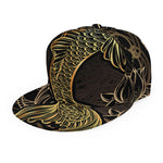 Gold Koi Carp Fish Print Snapback Cap