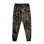 Gold Koi Carp Fish Print Sweatpants