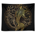 Gold Koi Carp Fish Print Tapestry