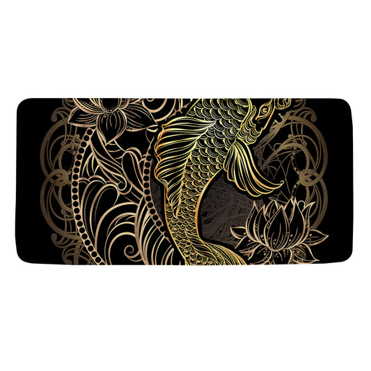 Gold Koi Carp Fish Print Towel