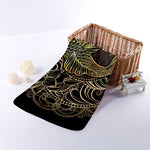 Gold Koi Carp Fish Print Towel