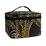 Gold Koi Carp Fish Print Travel Makeup Bag