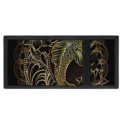 Gold Koi Carp Fish Print Trifold Wallet