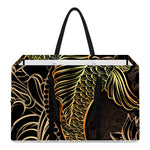 Gold Koi Carp Fish Print Utility Tote Bag
