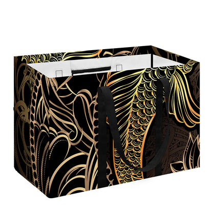 Gold Koi Carp Fish Print Utility Tote Bag