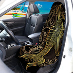 Gold Koi Carp Fish Print Waterproof Car Seat Cover