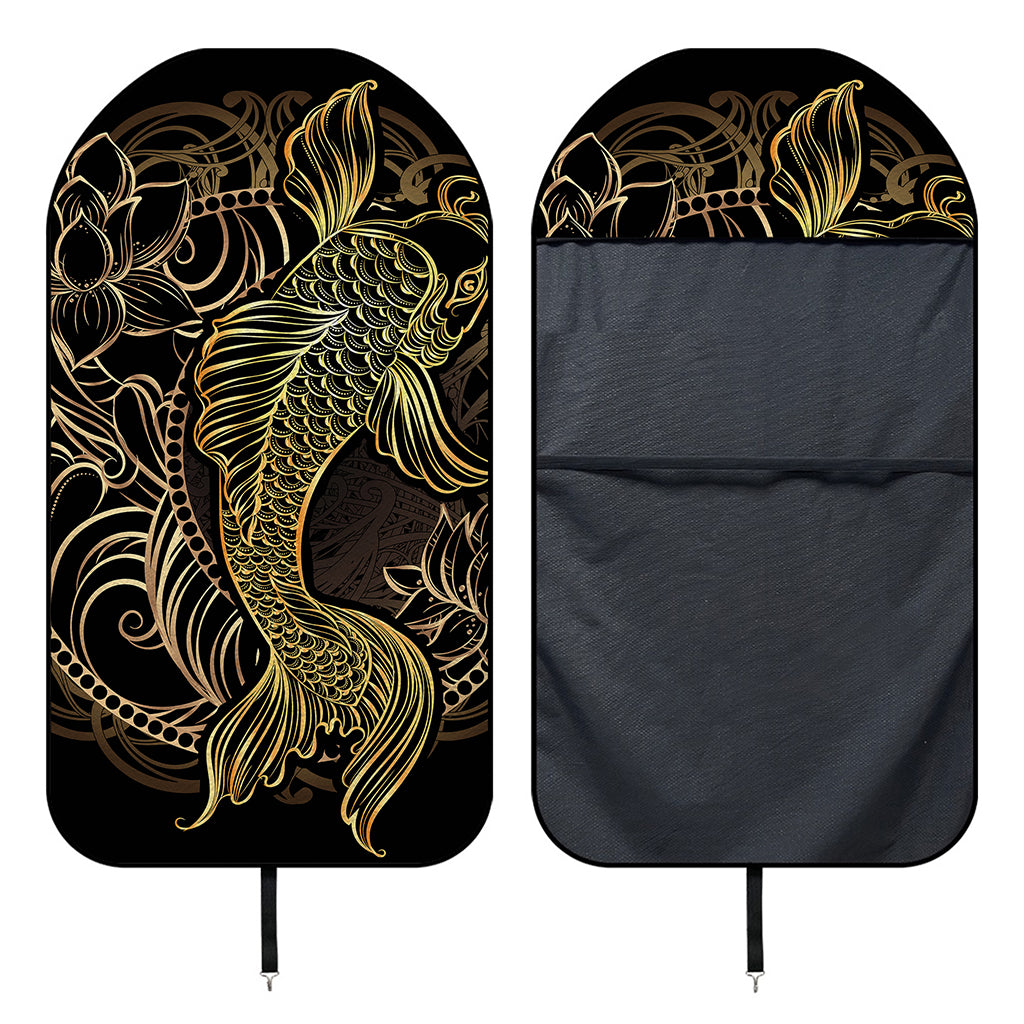 Gold Koi Carp Fish Print Waterproof Car Seat Cover