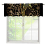 Gold Koi Carp Fish Print Window Valance