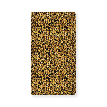 Gold Leopard (NOT Real) Glitter Print Baby Crib Sheet