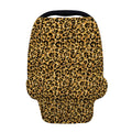 Gold Leopard (NOT Real) Glitter Print Baby Seat Cover