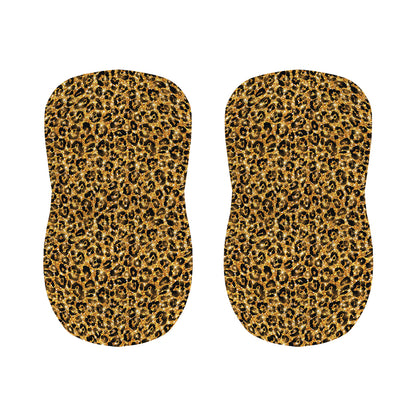 Gold Leopard (NOT Real) Glitter Print Bar Stool Covers