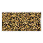 Gold Leopard (NOT Real) Glitter Print Beach Towel