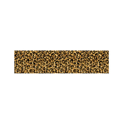 Gold Leopard (NOT Real) Glitter Print Bed Runner