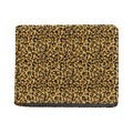 Gold Leopard (NOT Real) Glitter Print Bifold Wallet