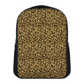 Gold Leopard (NOT Real) Glitter Print Casual Backpack