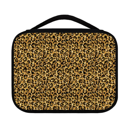 Gold Leopard (NOT Real) Glitter Print Classic Bible Case