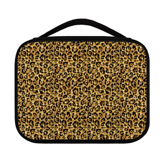 Gold Leopard (NOT Real) Glitter Print Classic Bible Case