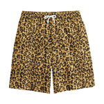 Gold Leopard (NOT Real) Glitter Print Cotton Shorts