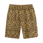 Gold Leopard (NOT Real) Glitter Print Cotton Shorts