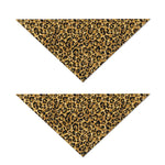 Gold Leopard (NOT Real) Glitter Print Dog Bandana