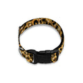 Gold Leopard (NOT Real) Glitter Print Dog Collar
