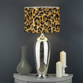 Gold Leopard (NOT Real) Glitter Print Drum Lamp Shade