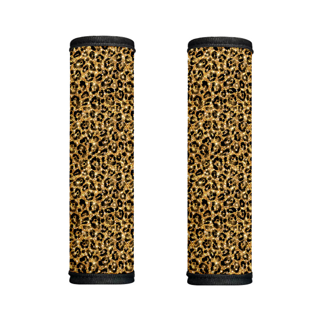 Gold Leopard (NOT Real) Glitter Print Handle Covers